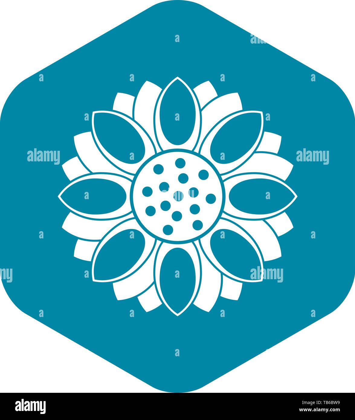 Flower icon, simple style Stock Vector Image & Art - Alamy