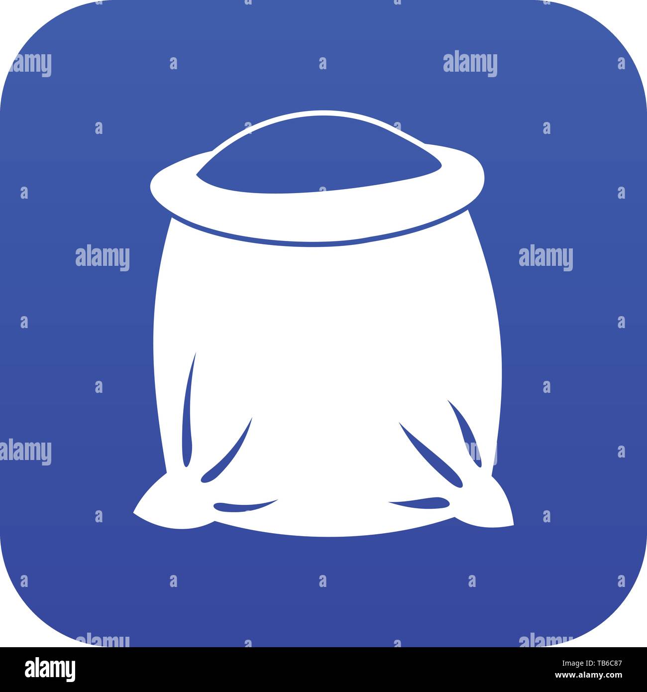 Sack full of flour icon digital blue Stock Vector Image & Art - Alamy