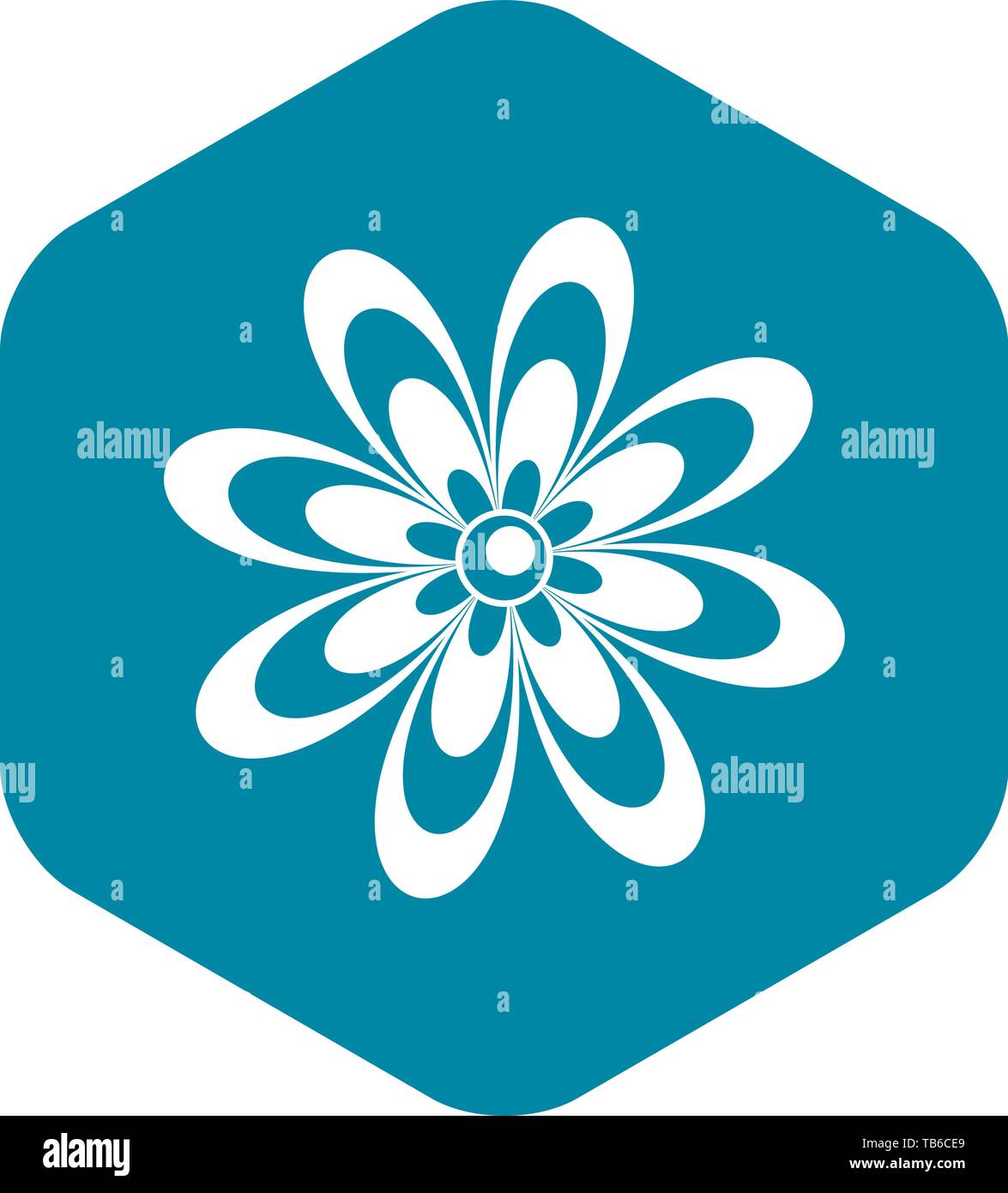 Flower icon, simple style Stock Vector Image & Art - Alamy