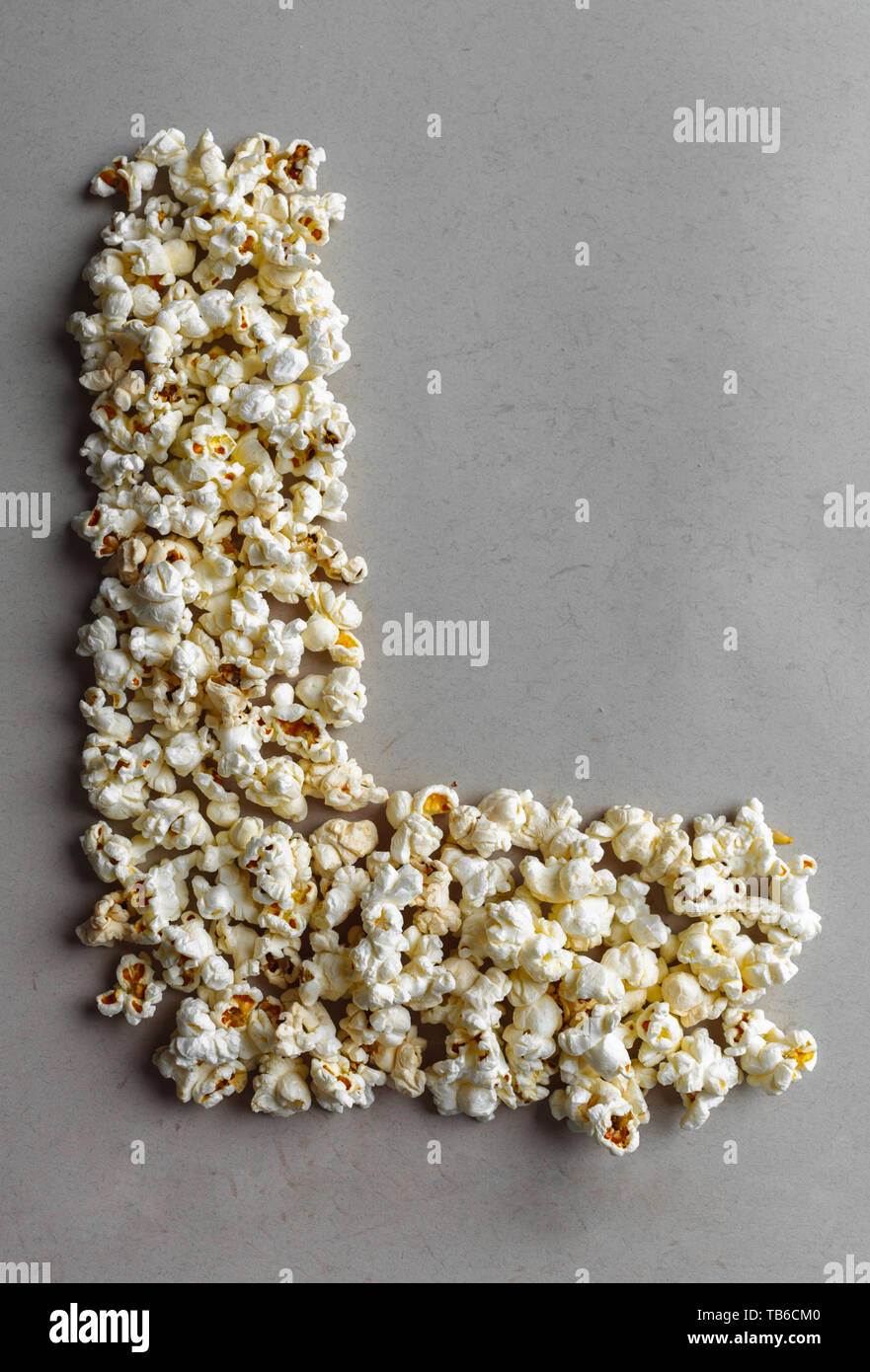 PopCorn Alphabet, isolated Stock Photo Alamy