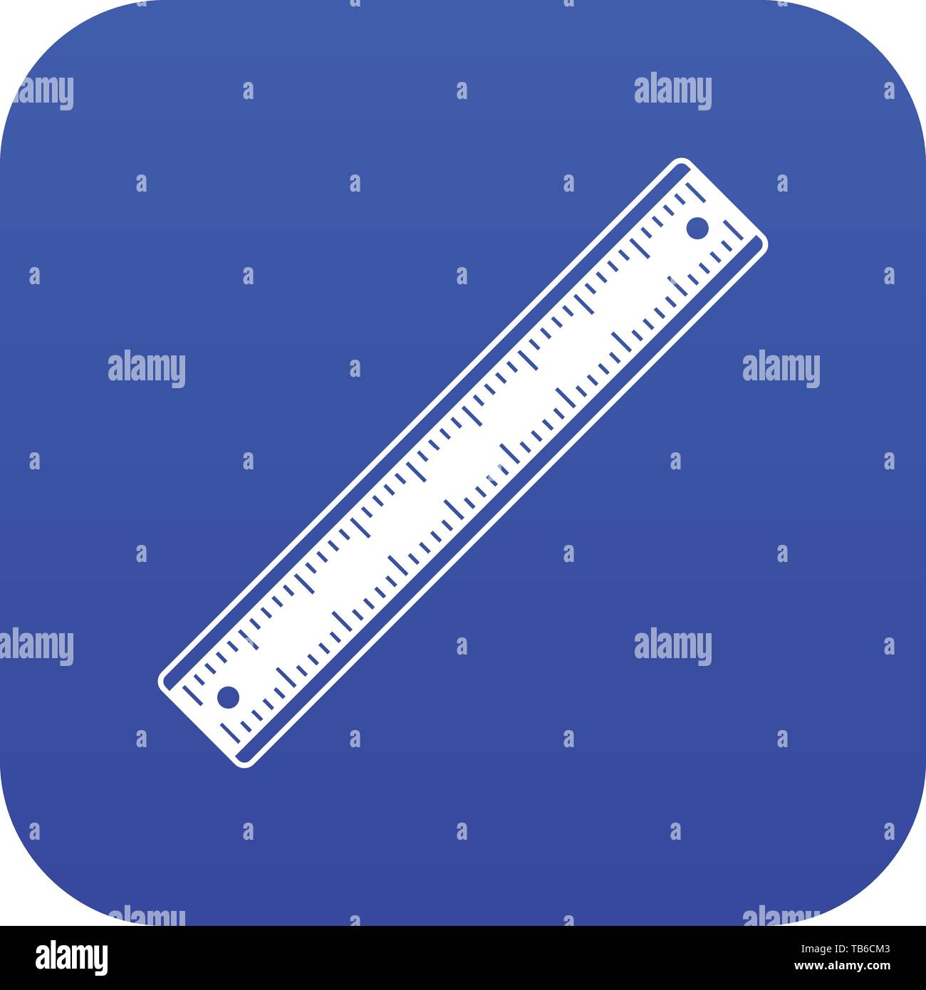 Ruler icon digital blue Stock Vector Image & Art - Alamy