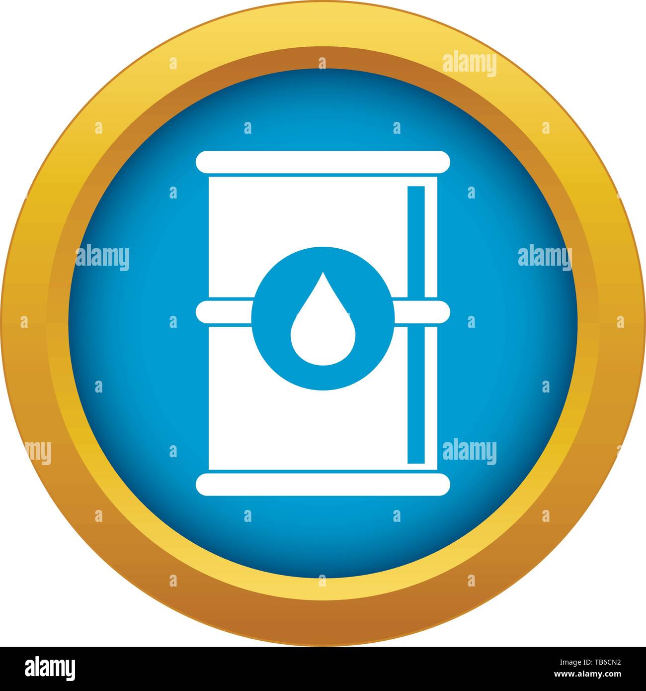 Barrel of oil icon blue vector isolated Stock Vector Image & Art Alamy