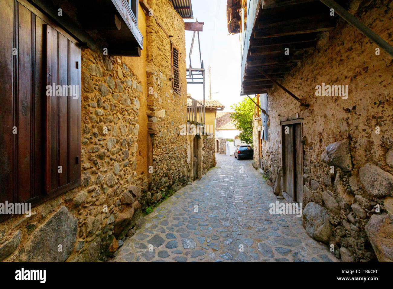 street scene in an old town in Europe Stock Photo - Alamy