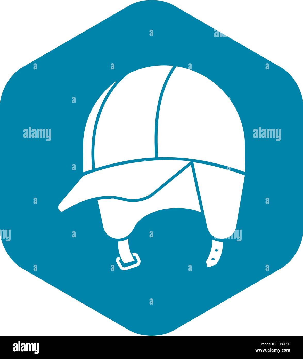 Hiking helmet icon, simple style Stock Vector