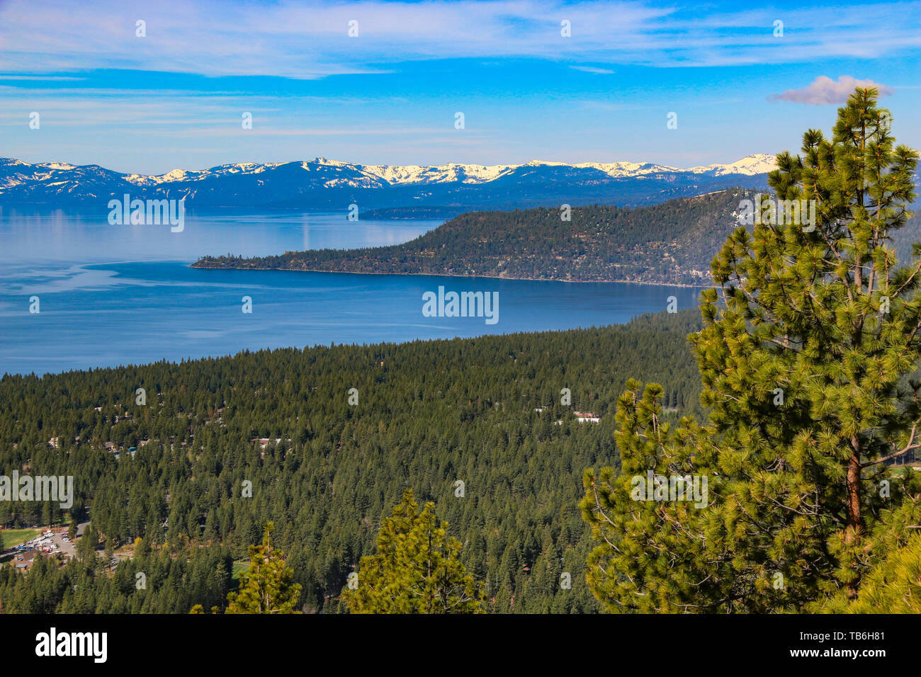 Crystal Bay from Mount Rose, Lake Tahoe, Nevada Stock Photo Alamy