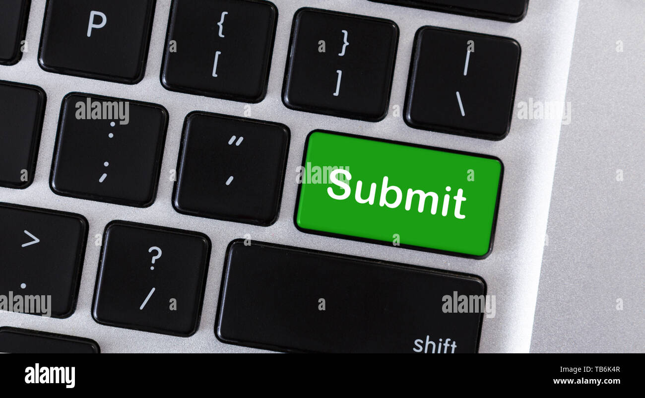Submit button on computer keyboard hires stock photography and images