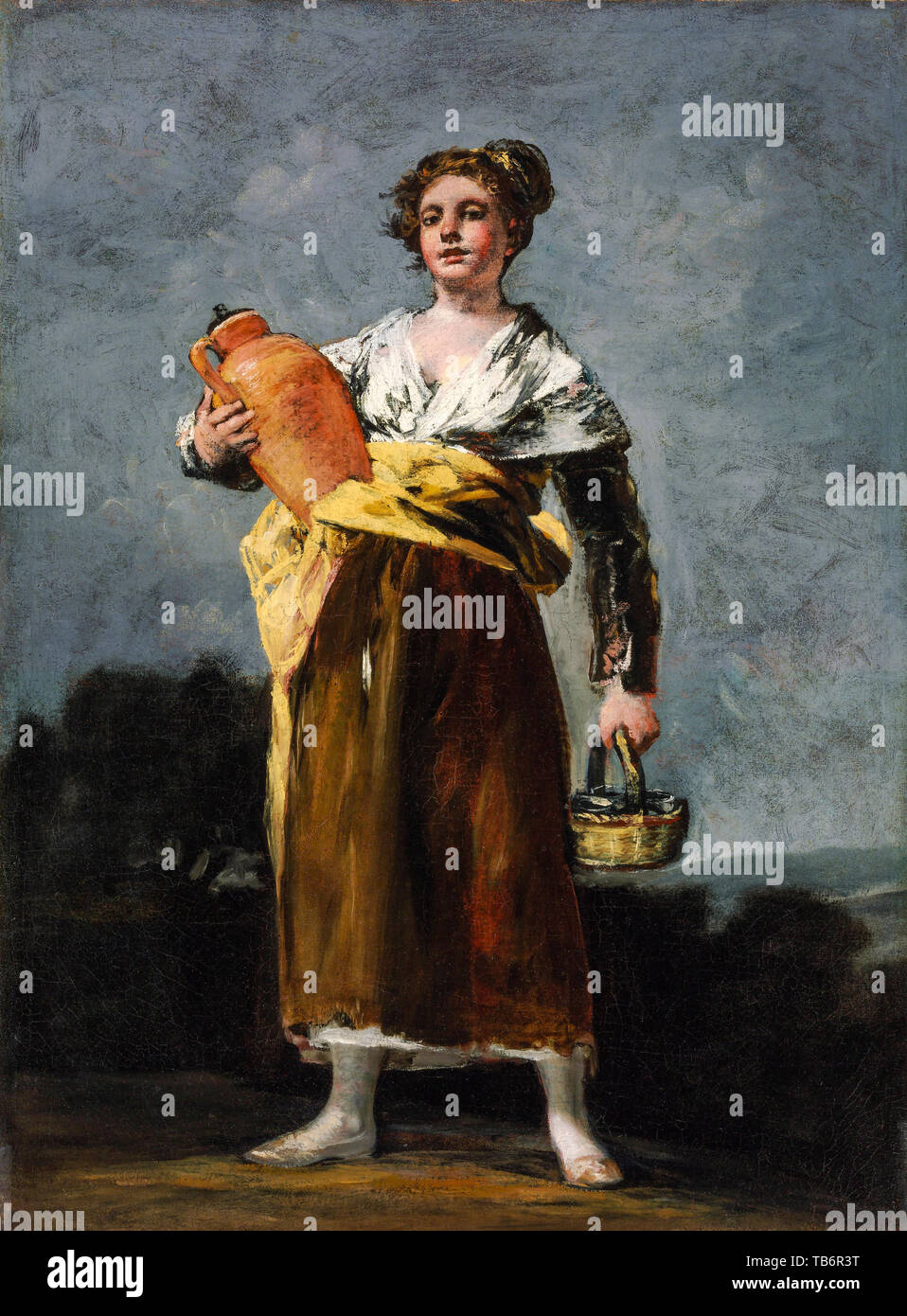 Francisco Goya, The Water Carrier, portrait painting, circa 1808 Stock Photo