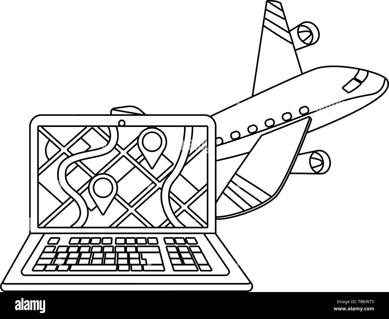delivery tracking service shipping business logistic cartoon vector ...