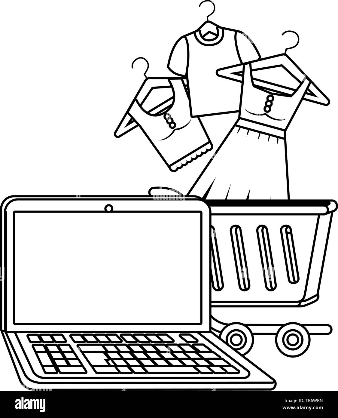 Laptop design, Store shopping online media market and