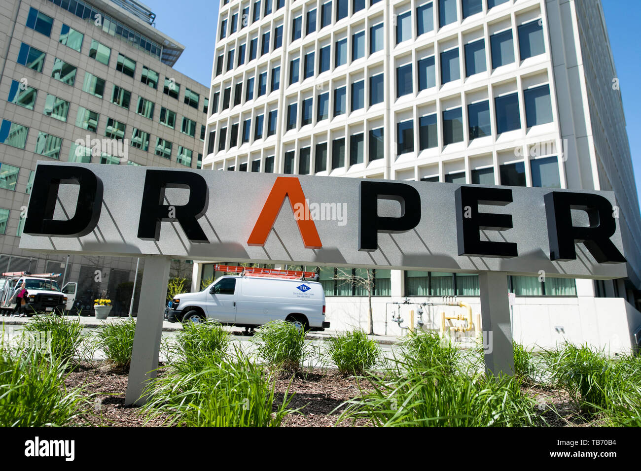 Logo sign outside headquarters laboratory hires stock photography and