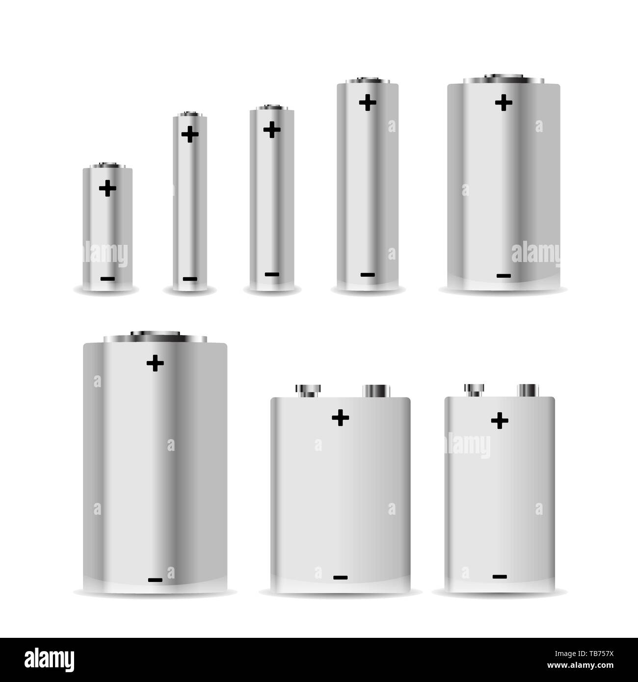 Lithium batteries Stock Vector Images Alamy