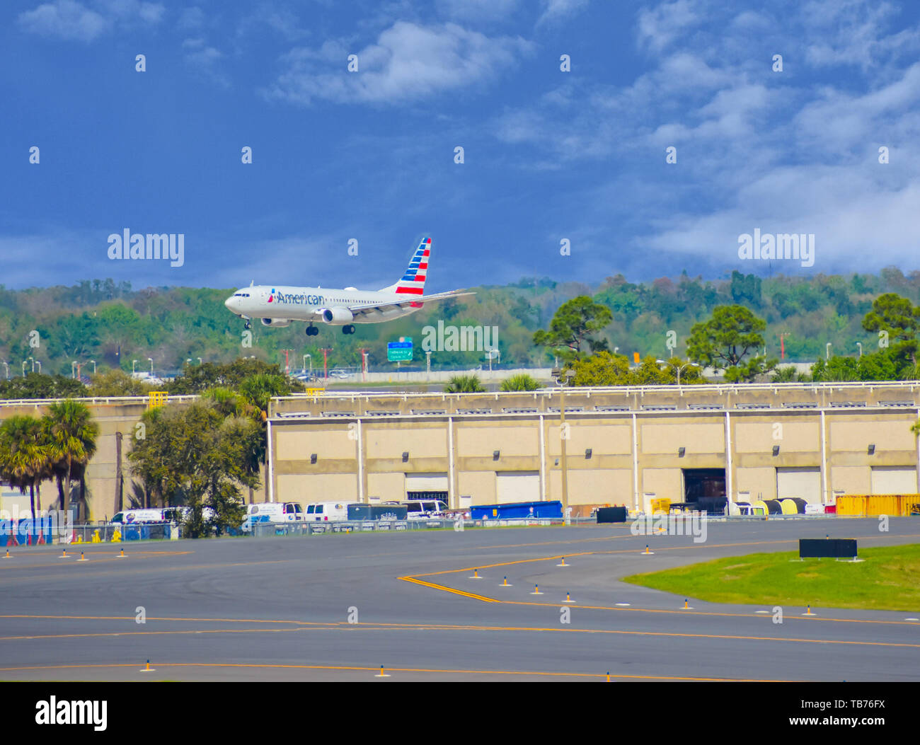 Orlando, Florida. March 01, 2019. American Airlines (AA) aircraft