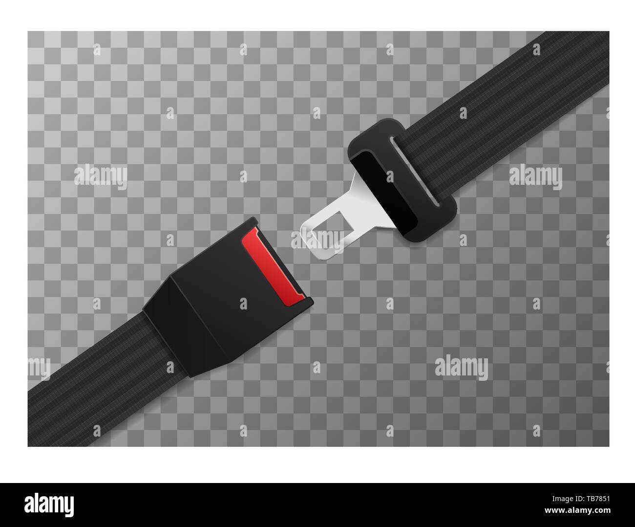 Realistic safety belt on transparent Stock Vector Image & Art Alamy