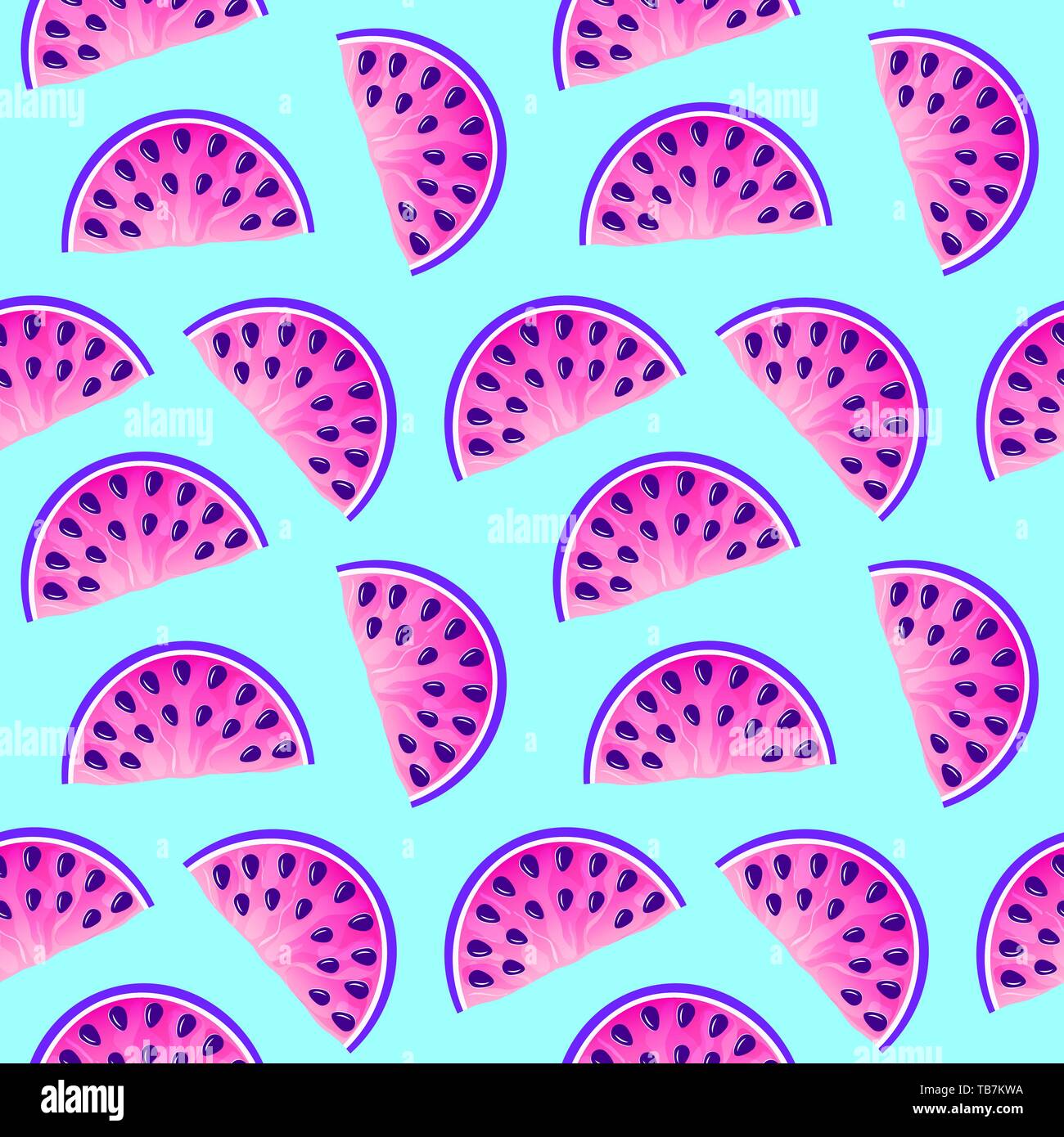 pattern with watermelons Stock Vector