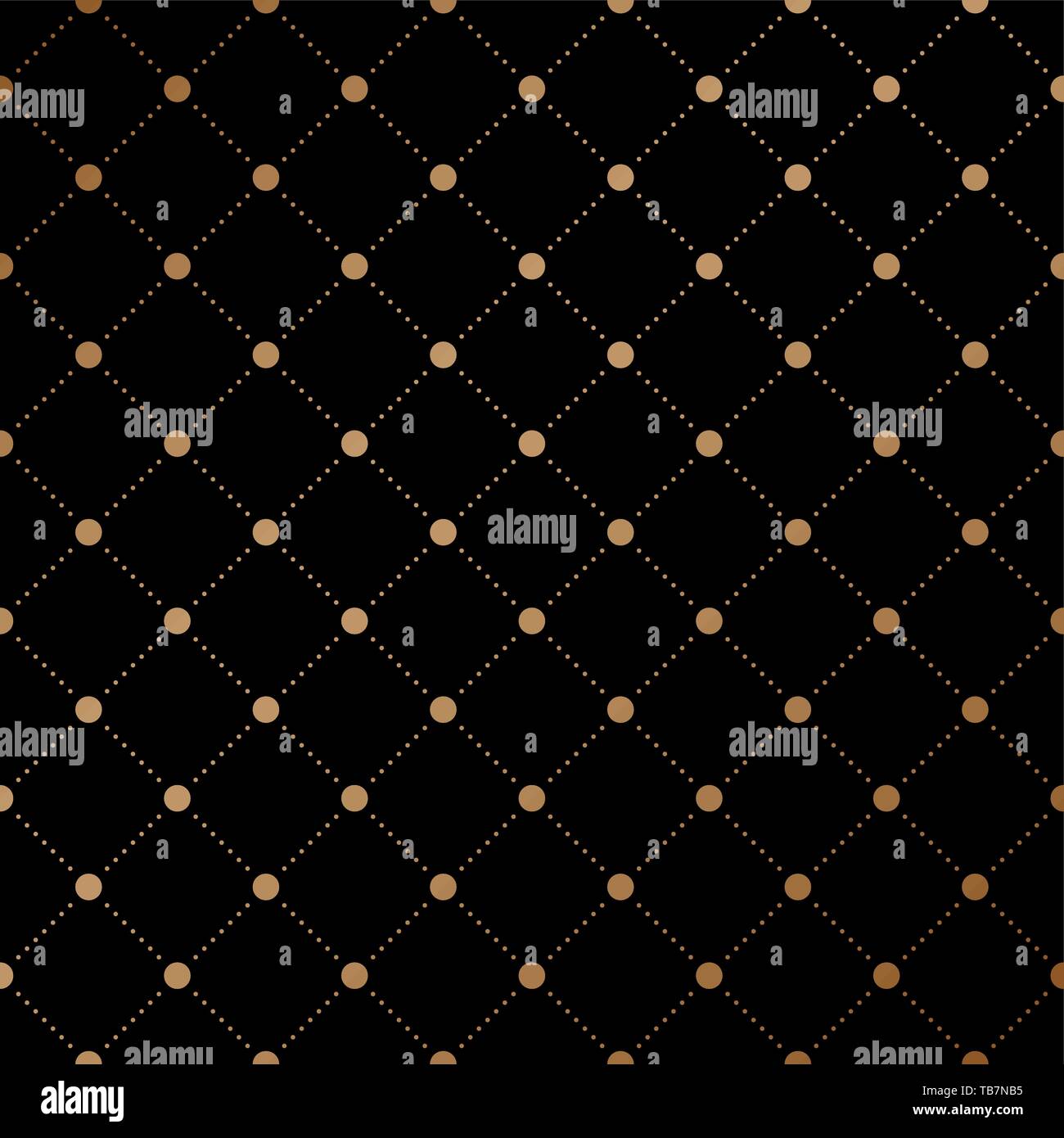 Gold veil seamless pattern on black background. Vector Illustration ...