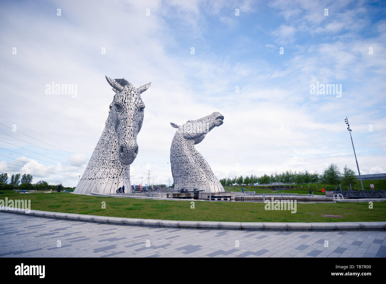 The Kelpies giant horse head sculptures, The Helix parkland, Falkirk