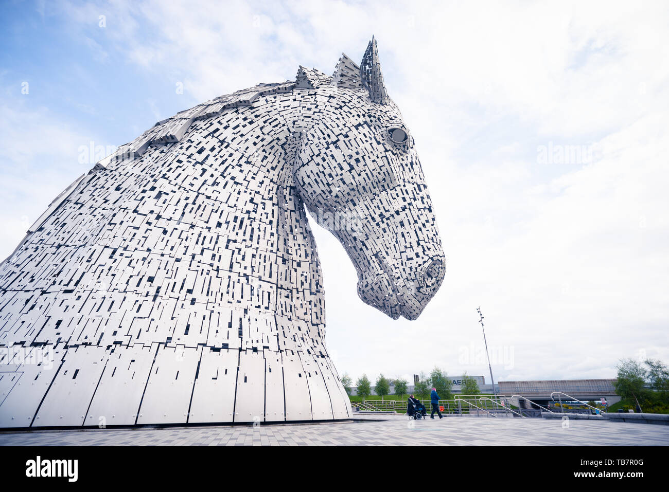 The Kelpies giant horse head sculptures, The Helix parkland, Falkirk