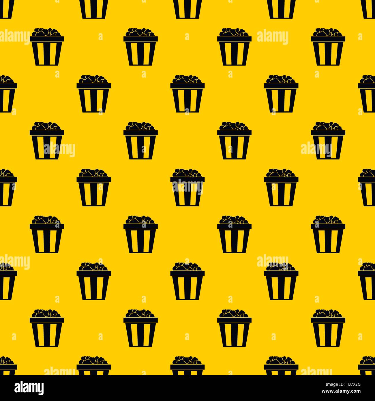Box of popcorn pattern vector Stock Vector