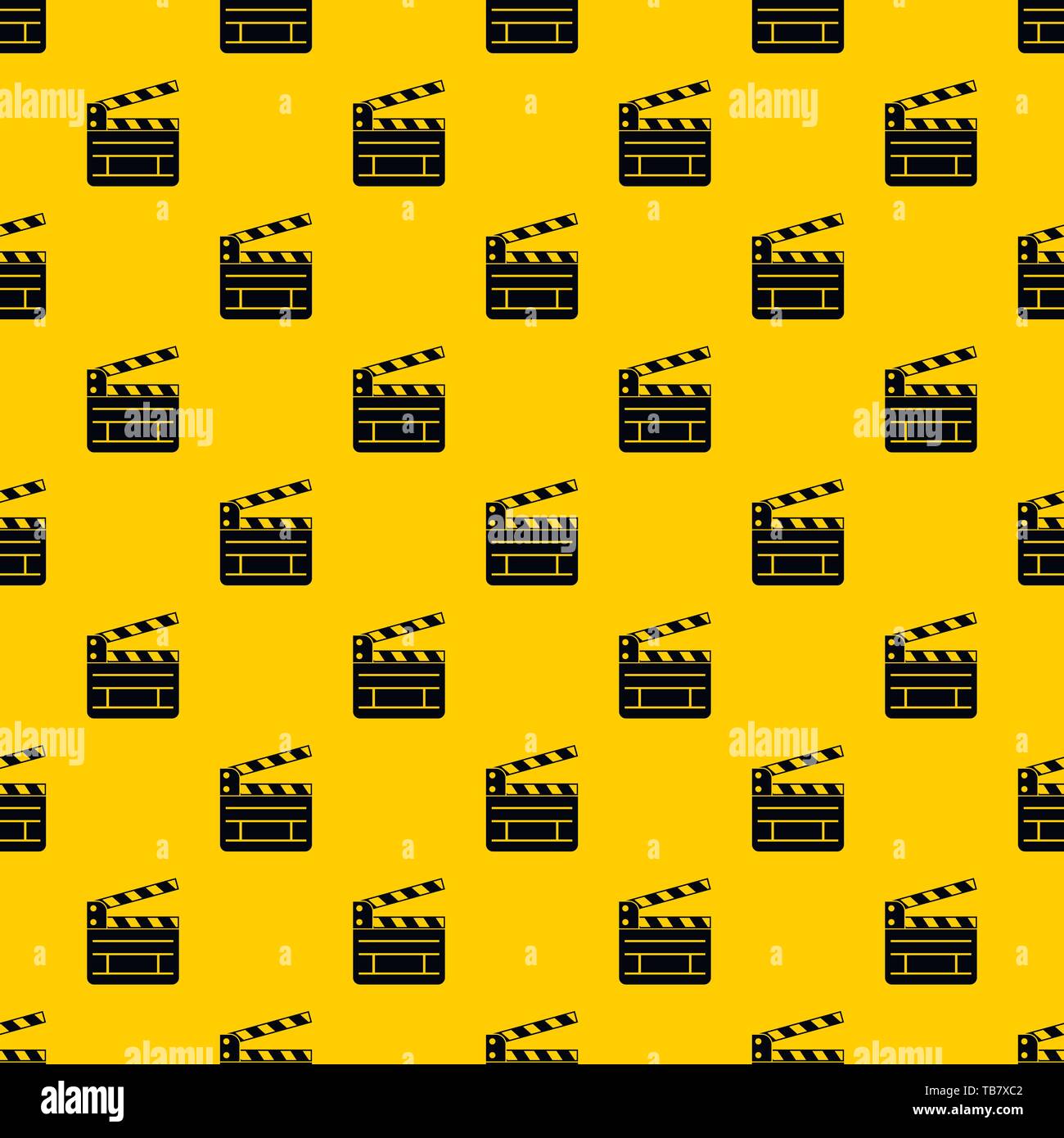 Clapperboard pattern vector Stock Vector
