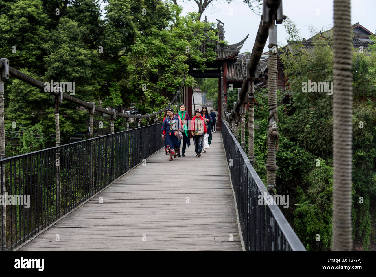 Chengdu, Kuan Zhai Xiang Zi historic city. Sichuan, China Stock Photo