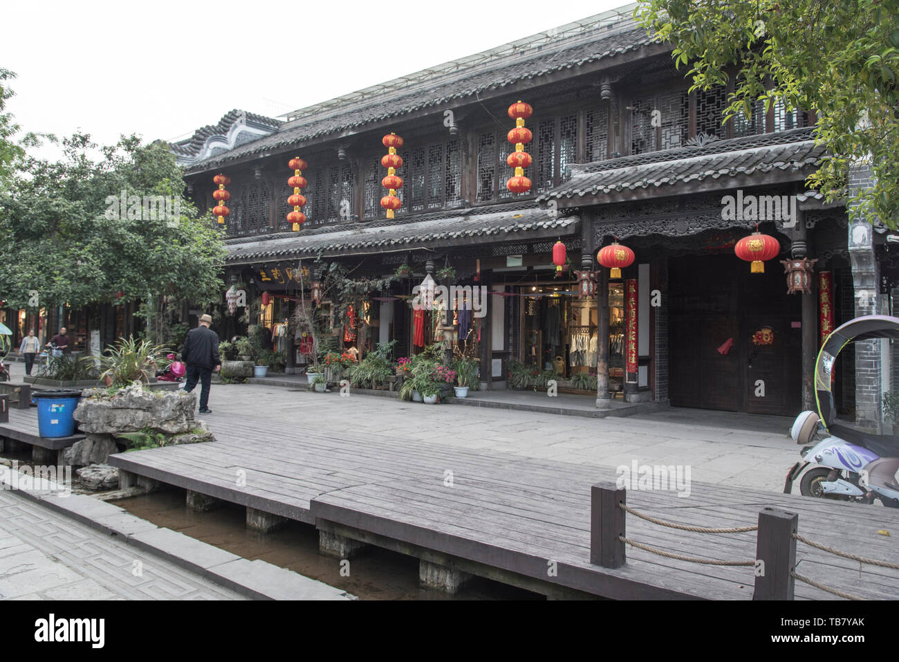 Chengdu, Kuan Zhai Xiang Zi historic city. Sichuan, China Stock Photo
