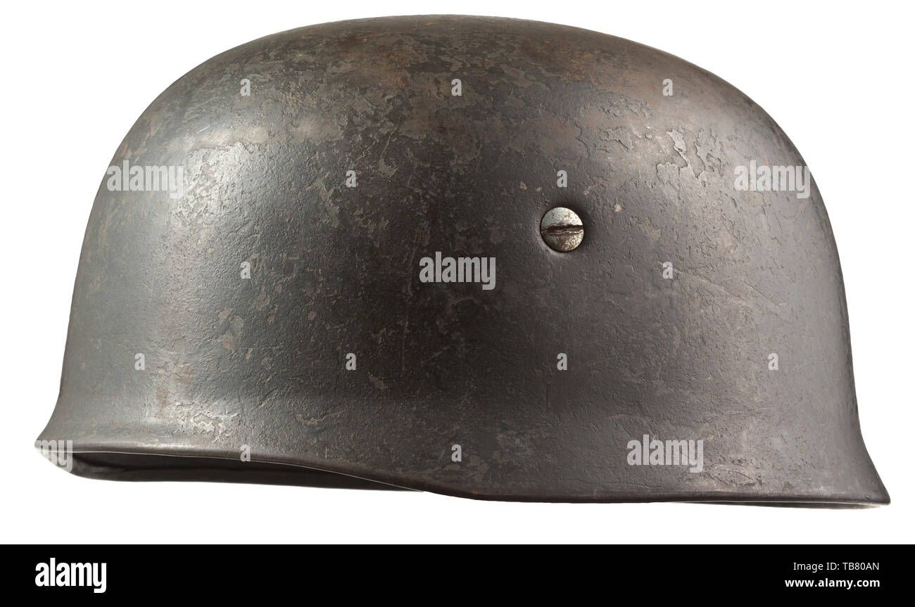 Body armour, helmets, German steel helmet M38 for paratroopers, in service 1938 - 1945, Editorial-Use-Only Stock Photo