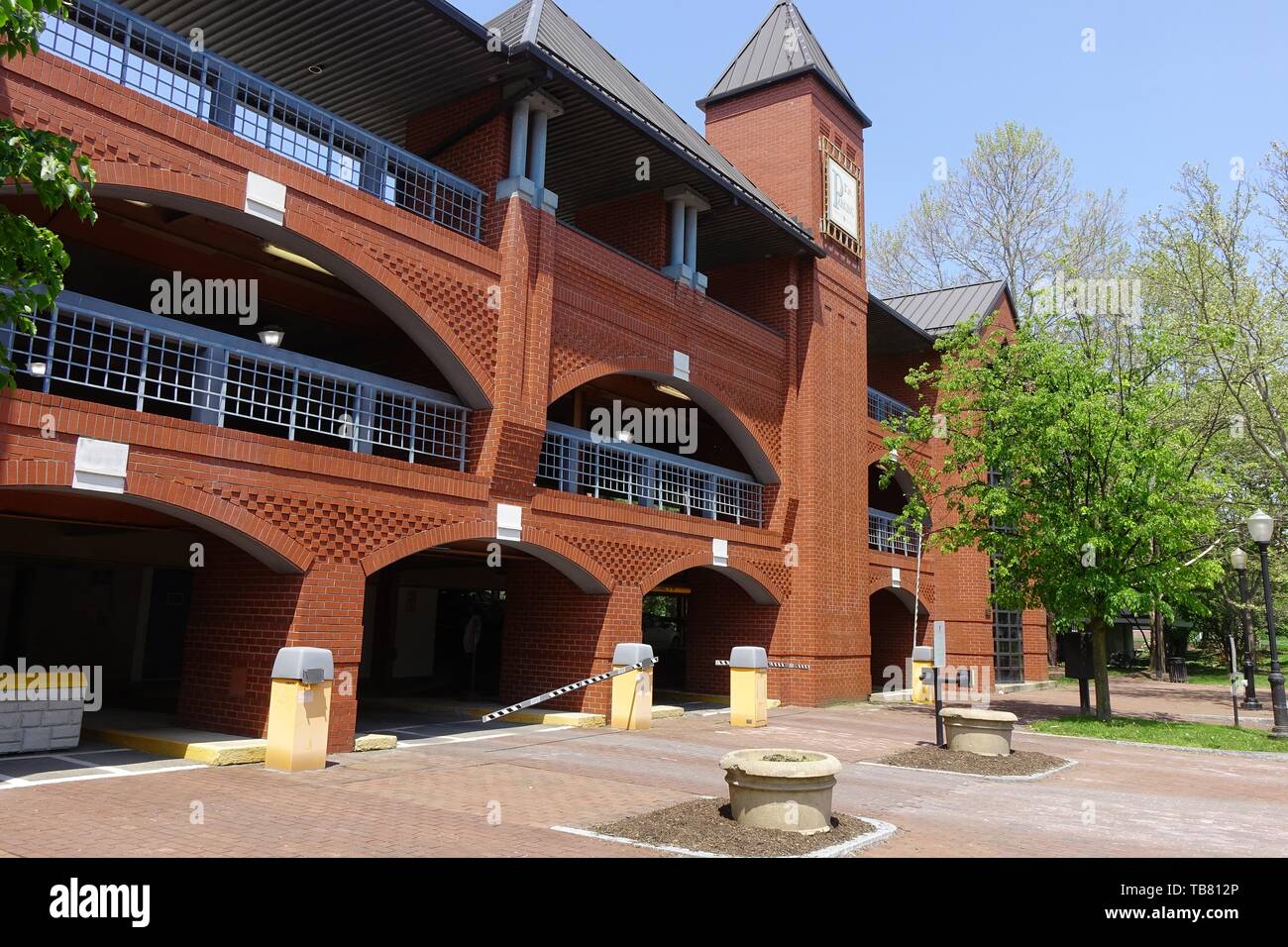 Parking garage, Market Street area, Corning, New York Stock Photo