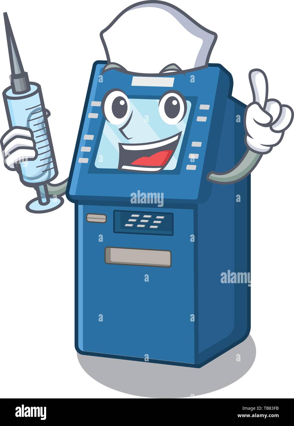 Nurse ATM machine in the cartoon shape Stock Vector Image & Art - Alamy