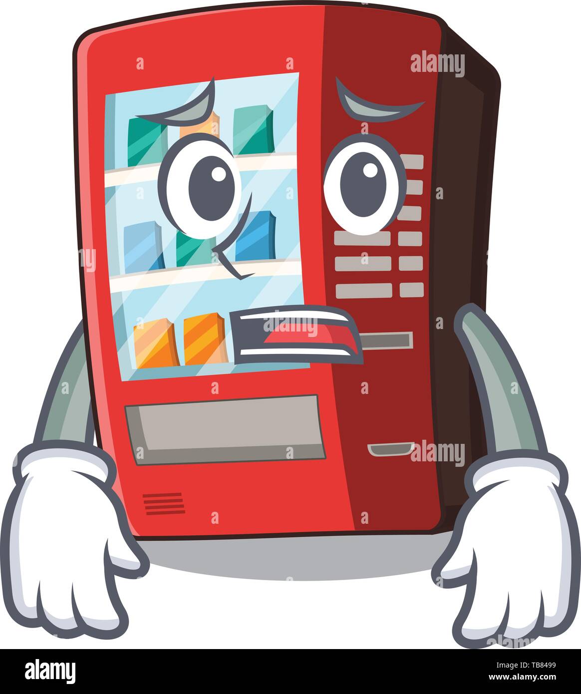 Scared Vending Machine Door and vending machine Stock Vector Images - Alamy