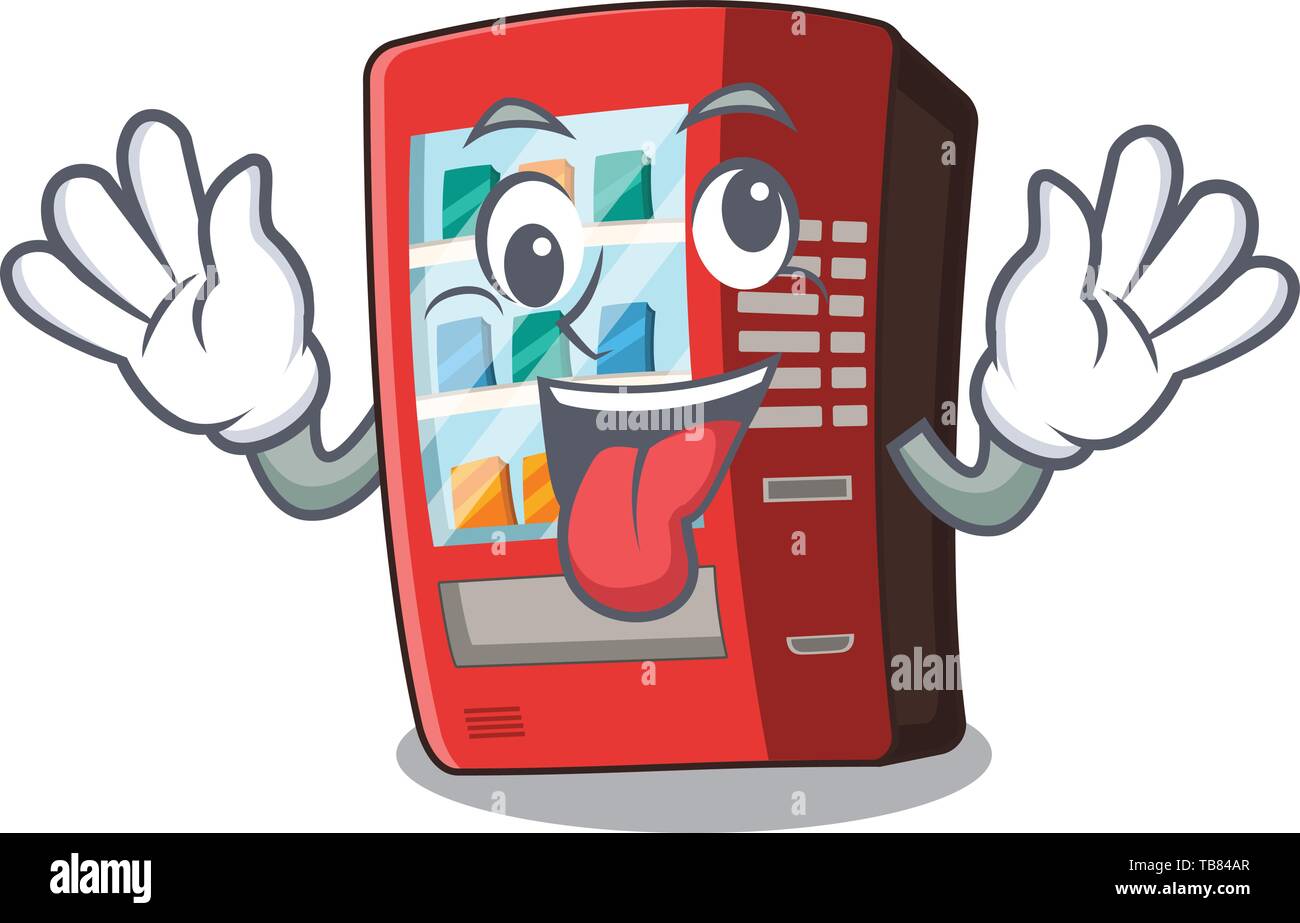 Crazy toy vending machine above cartoon table Stock Vector Image & Art ...