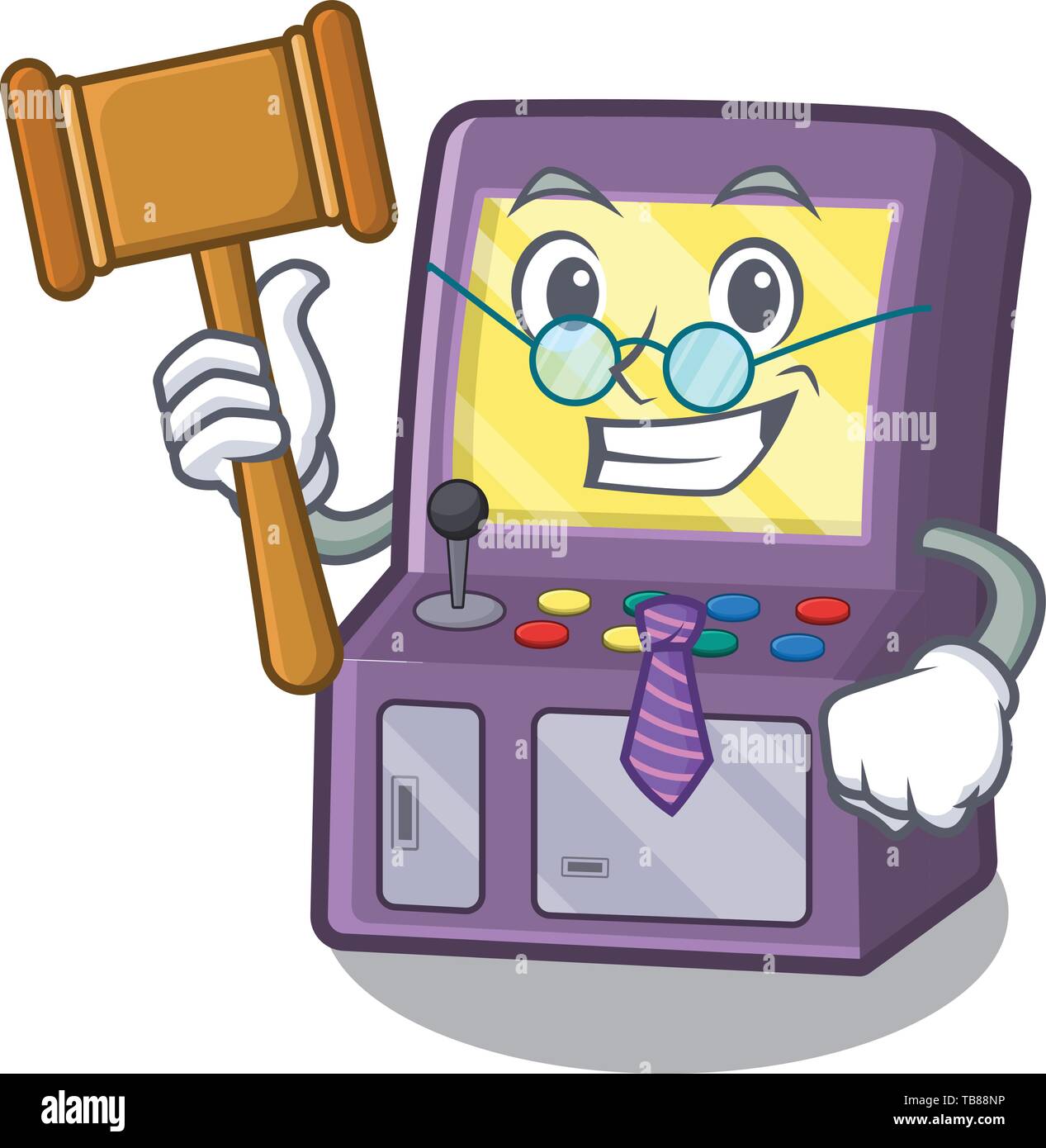 Judge Machine Judge arcade machine in the cartoon shape Stock Vector Image & Art - Alamy