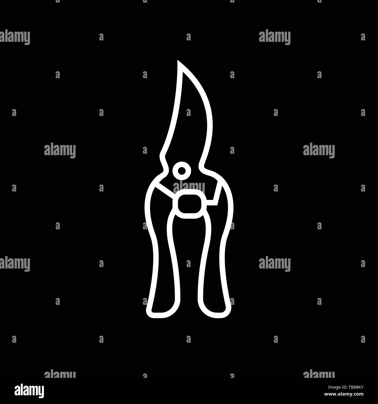 Garden shears flat vector icon Stock Vector Image & Art - Alamy