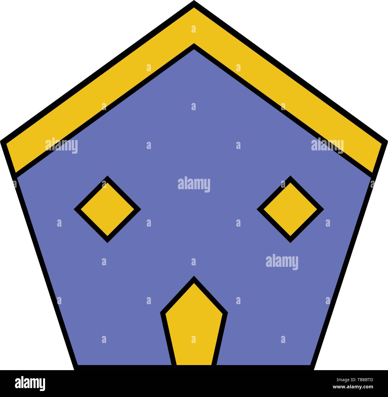 Home icon - House sign vector - Fill outline Stock Vector Image & Art ...