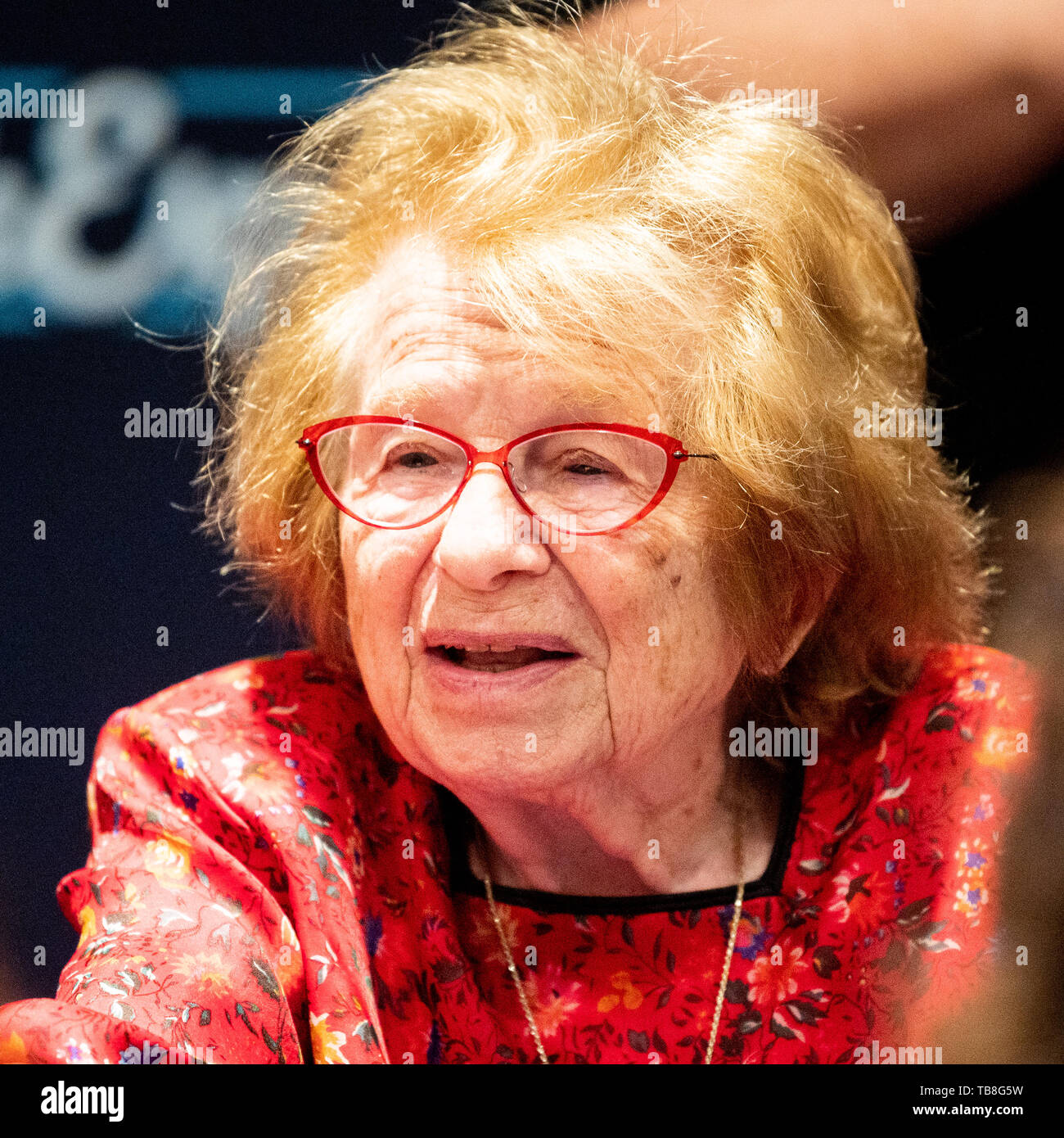 New York, United States. 30th May, 2019. Dr. Ruth Westheimer speaking