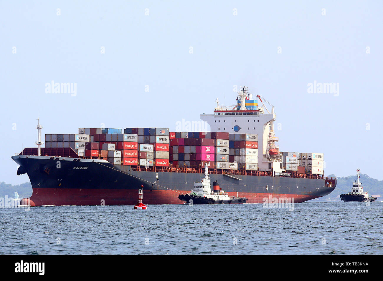 Zambales Province, Philippines. 30th May, 2019. MV Bavaria, a Liberian