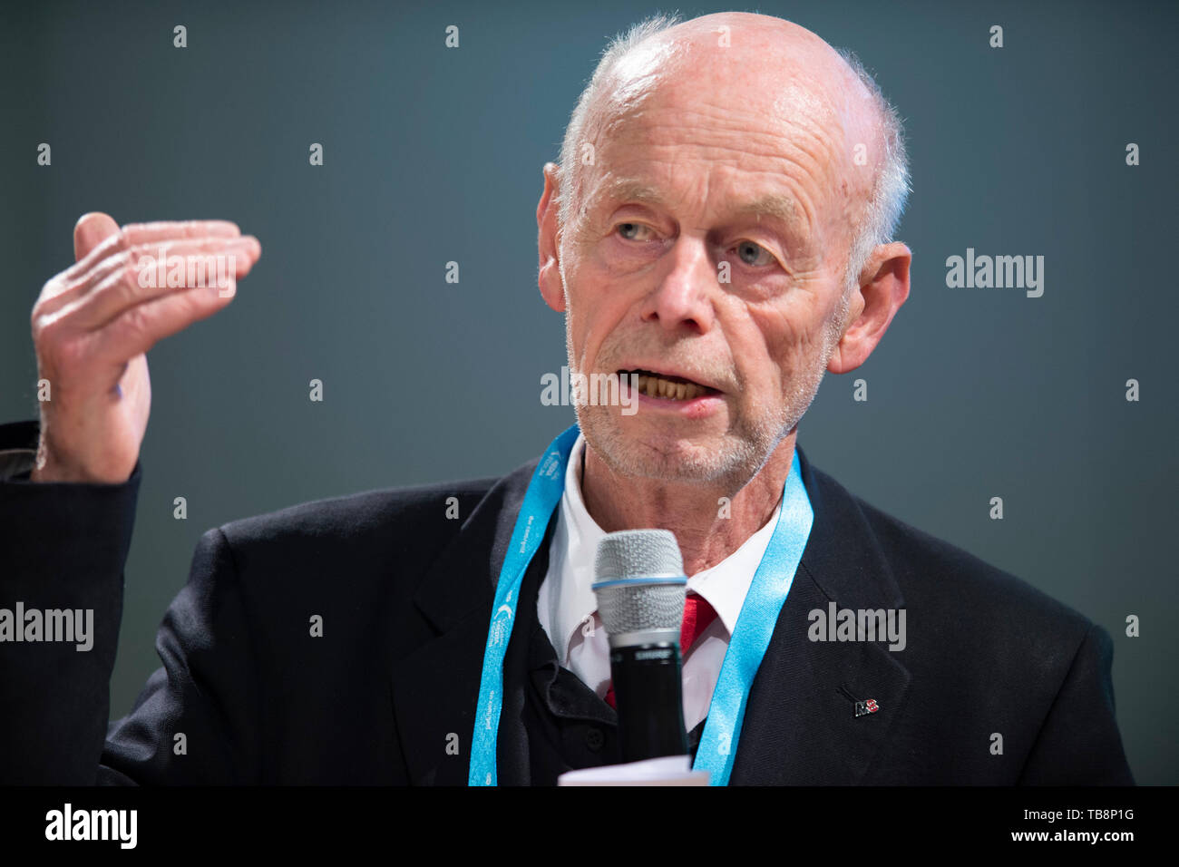 Prof. Dr. med. Detlev GANTEN, President of the 2nd World Health Sumwith, at the Deutsche Welle Global Media Forum SHIFTING POWERS, 27.05.2019 in Bonn Â | usage worldwide Stock Photo