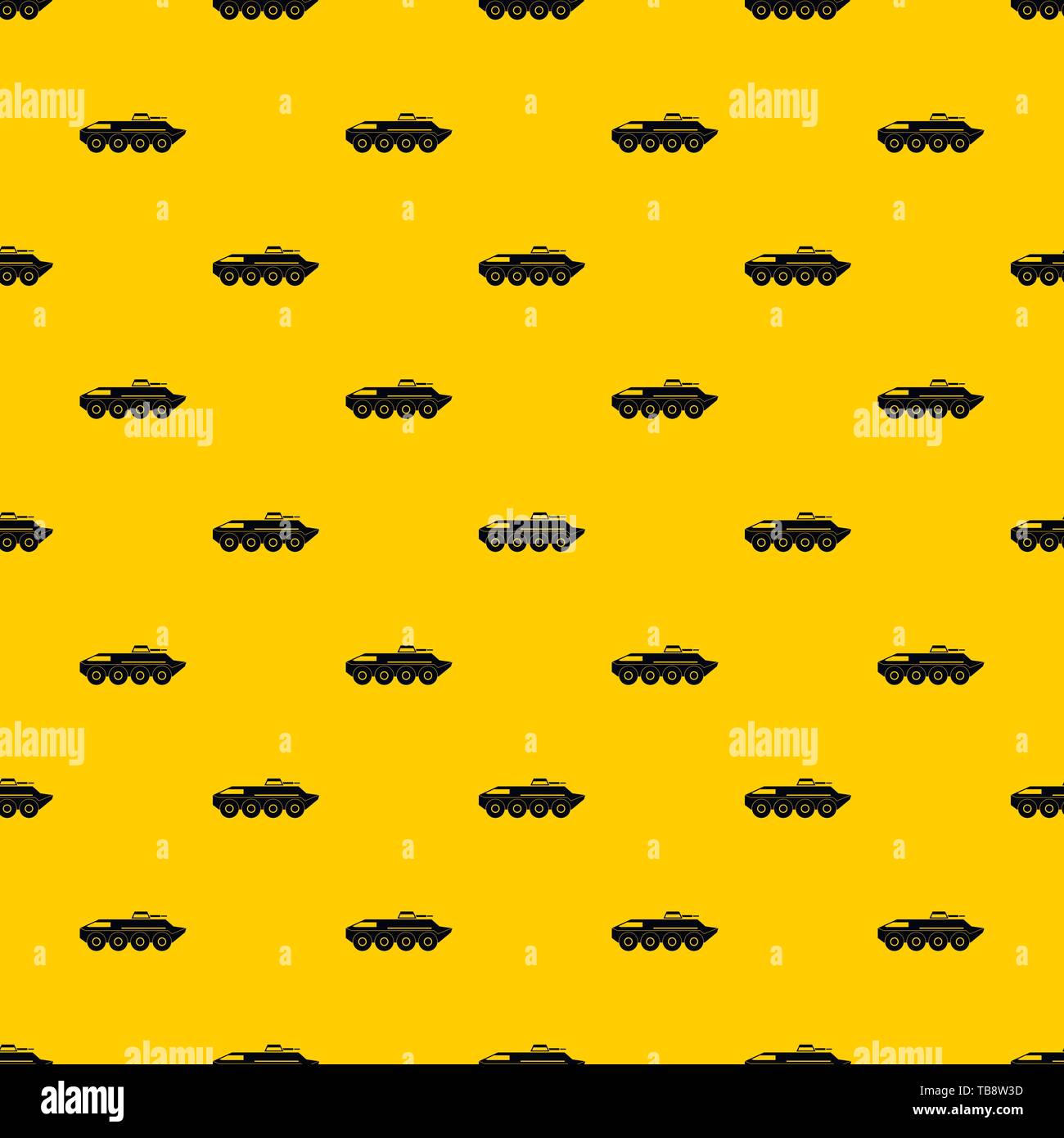 Armored personnel carrier pattern vector Stock Vector