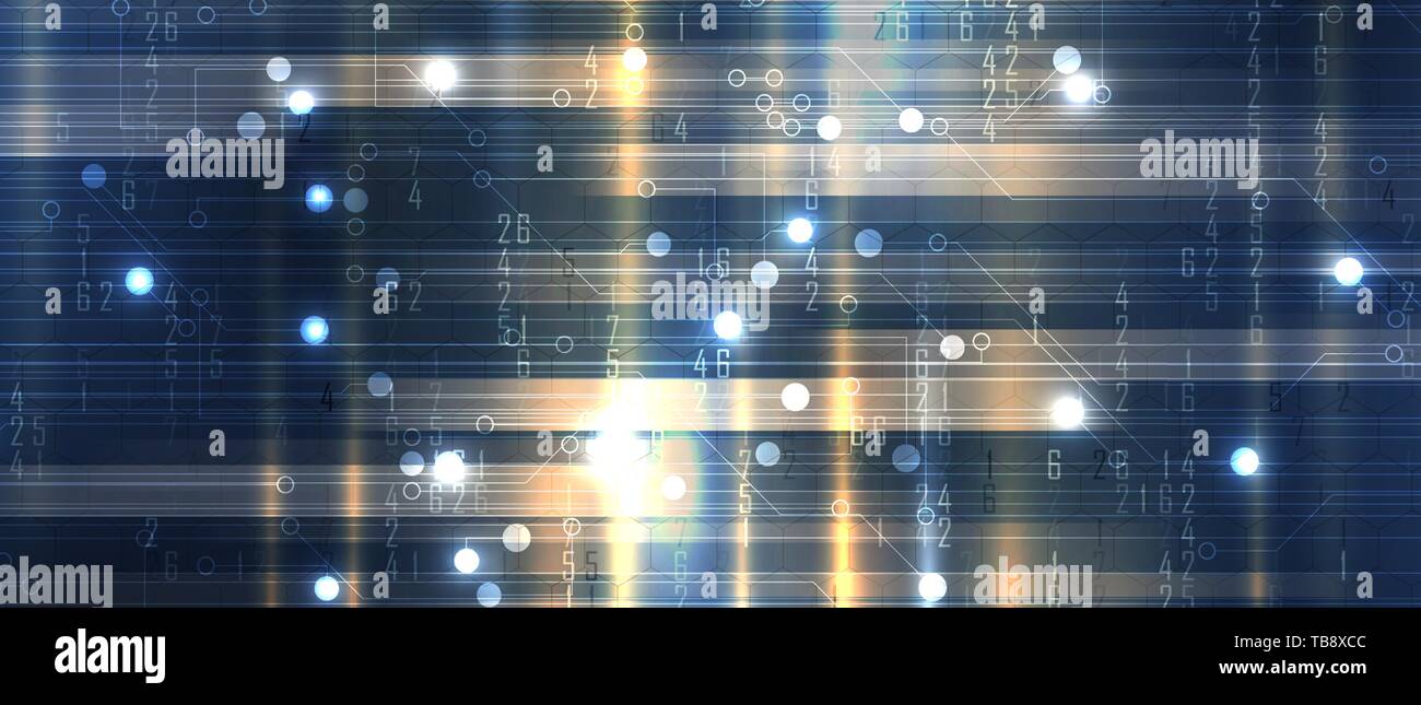 abstract structure circuit computer technology business background ...