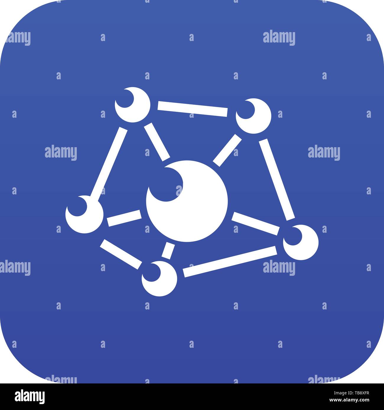 Molecule lab icon blue vector Stock Vector Image & Art - Alamy