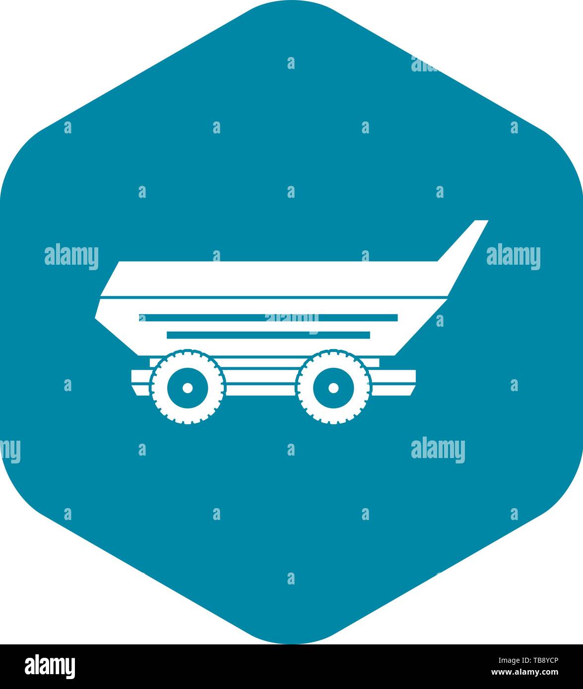 Car trailer icon simple Stock Vector Image & Art - Alamy