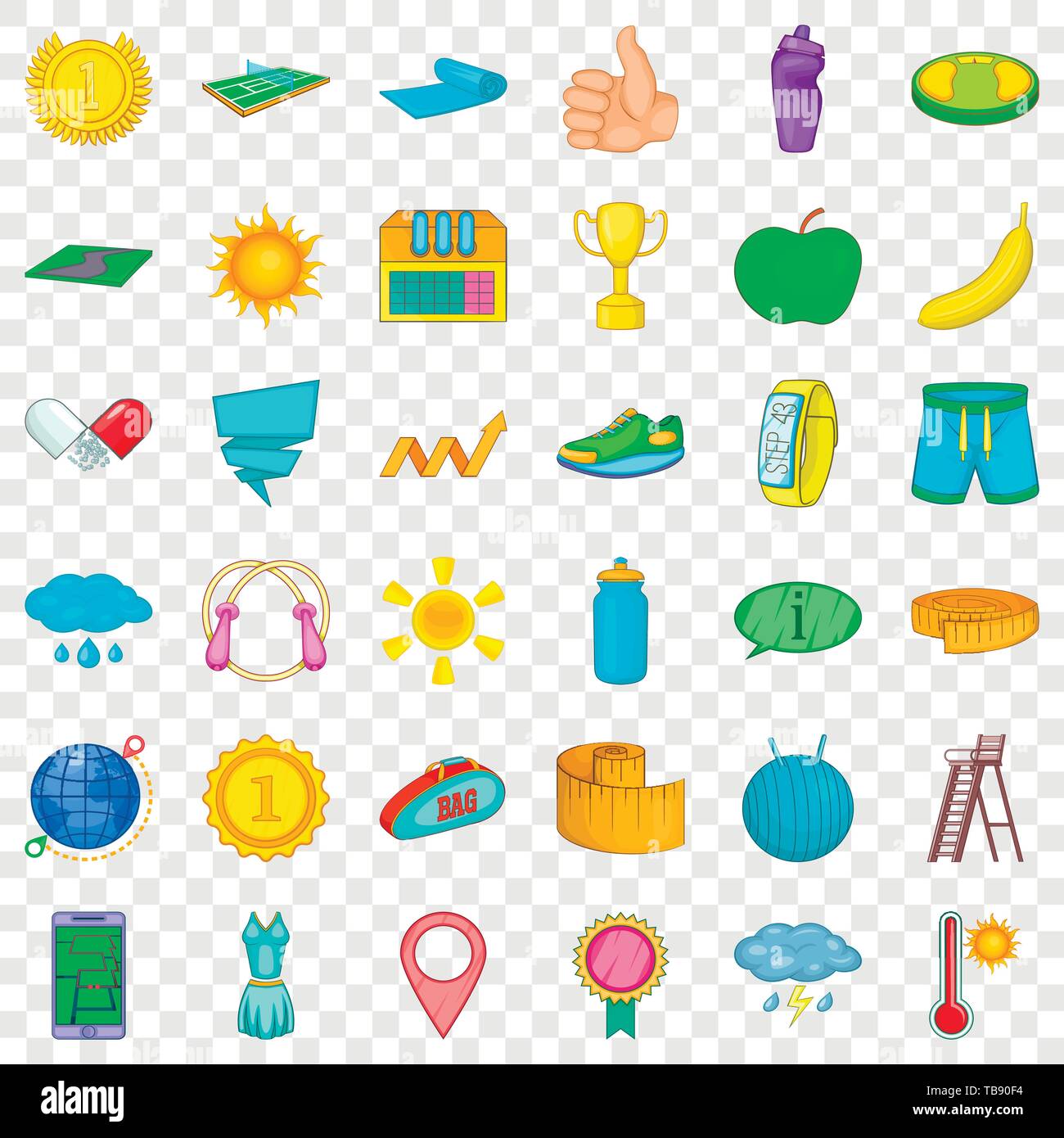 Trophy icons set, cartoon style Stock Vector Image & Art - Alamy