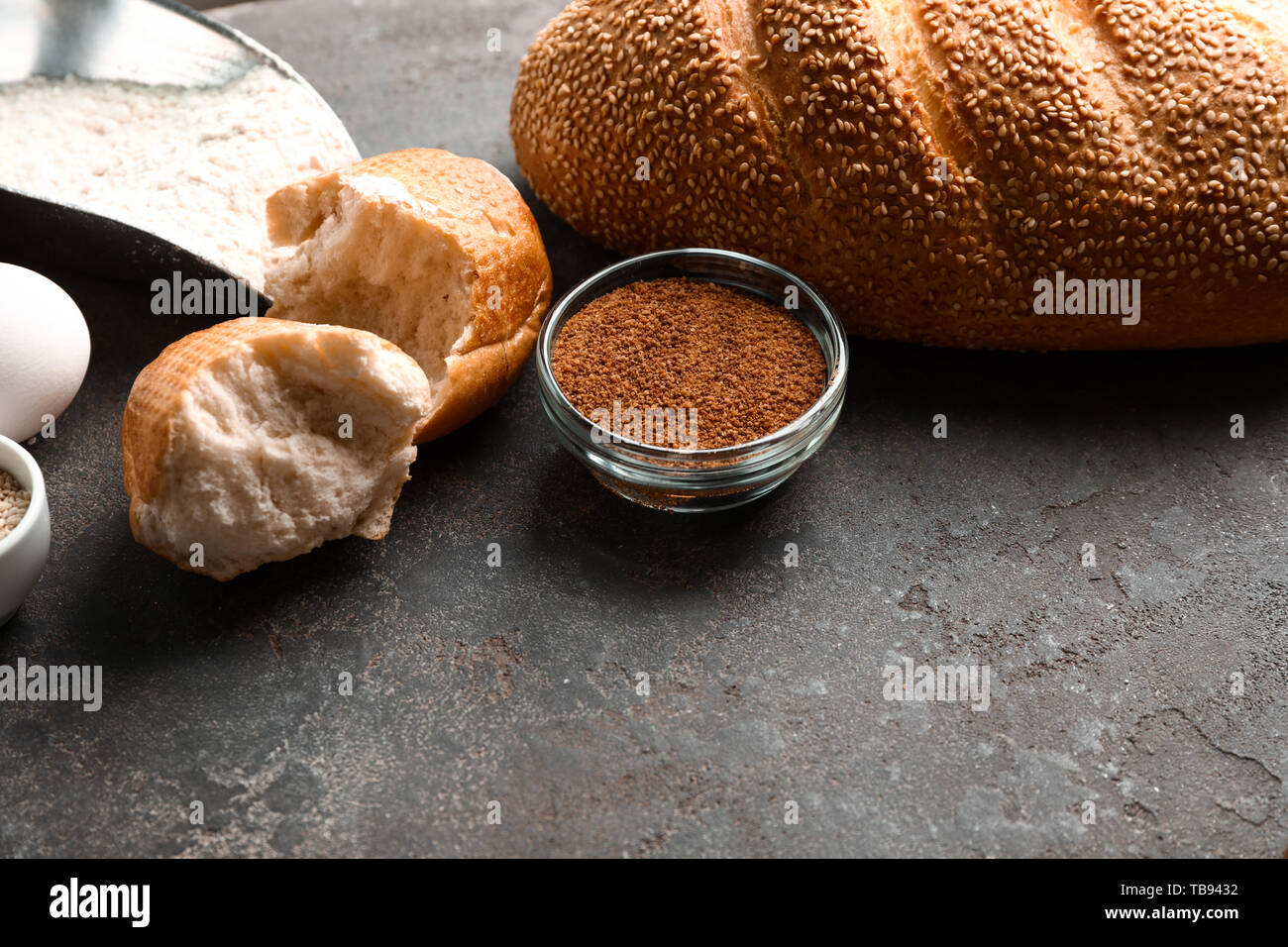 Download Loaf Bread Bakery Ingredients Copy High Resolution Stock Photography And Images Alamy
