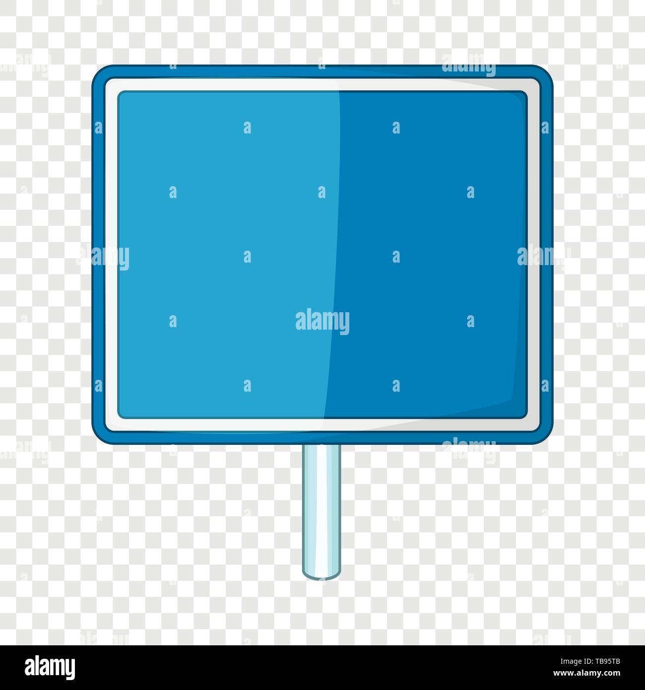 Blank blue road sign icon, cartoon style Stock Vector Image & Art - Alamy