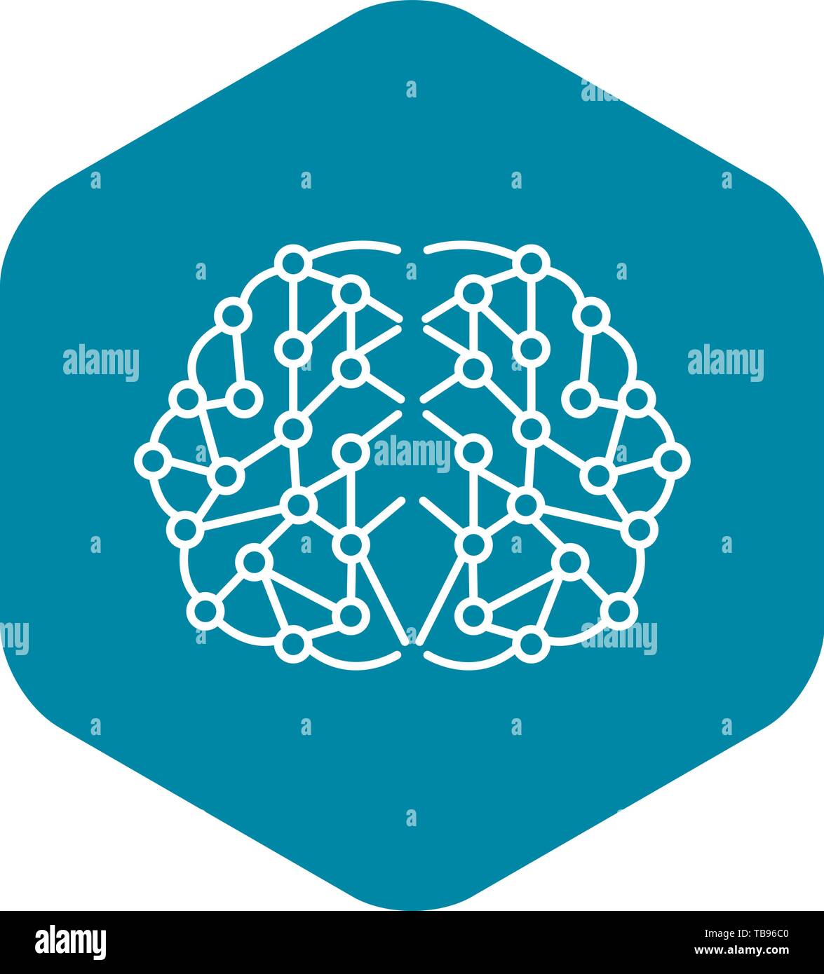 Line brain circuits artificial Stock Vector Images - Alamy