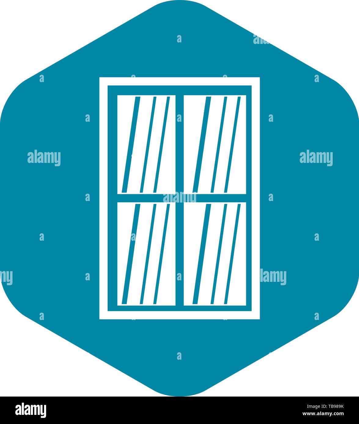 White latticed rectangle window icon simple Stock Vector Image & Art ...