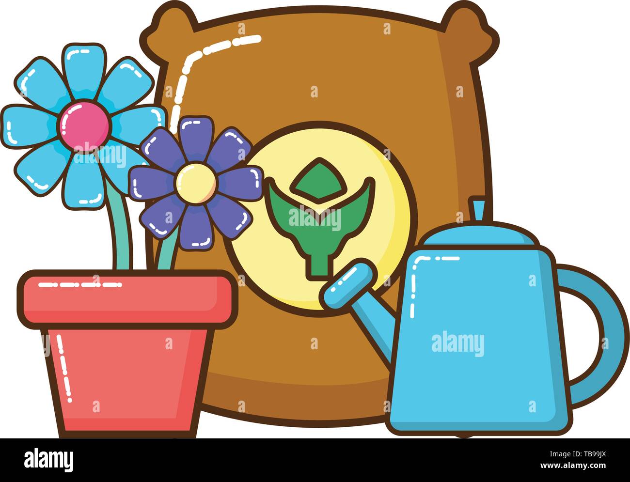 house plant pot isolated icon Stock Vector Image & Art - Alamy