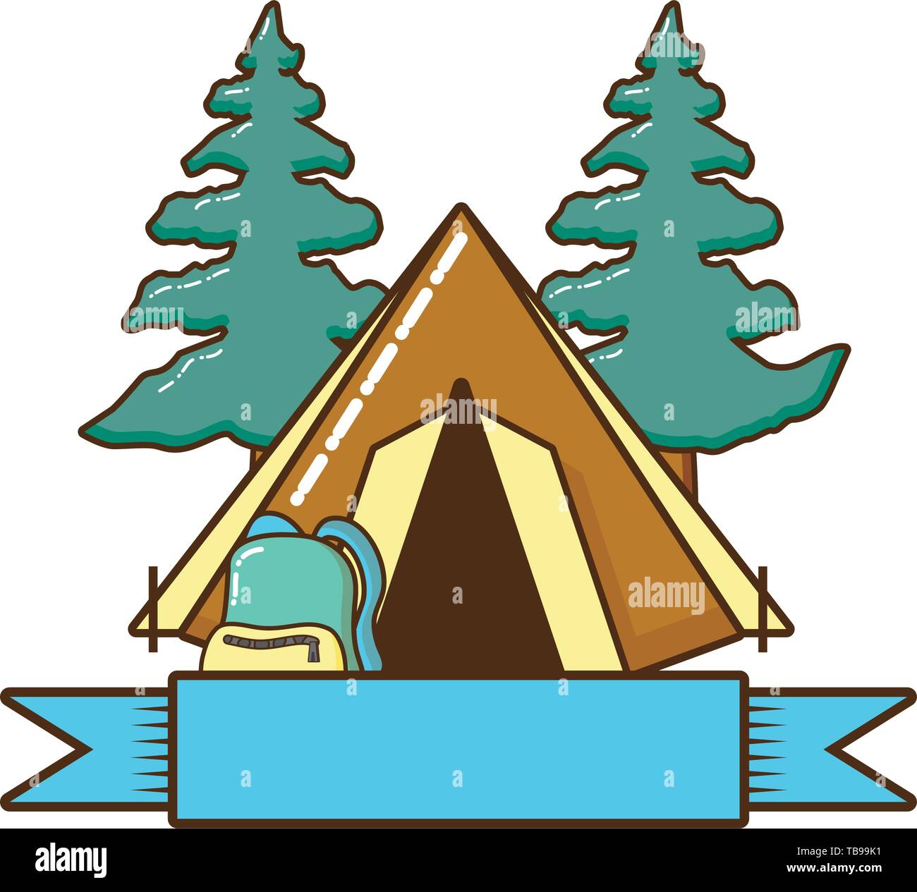 camping tent isolated icon Stock Vector Image & Art - Alamy