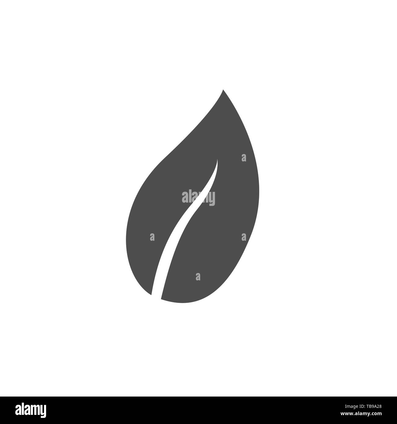Leaf icon. Eco bio concept, Vector icon Stock Vector Image & Art - Alamy