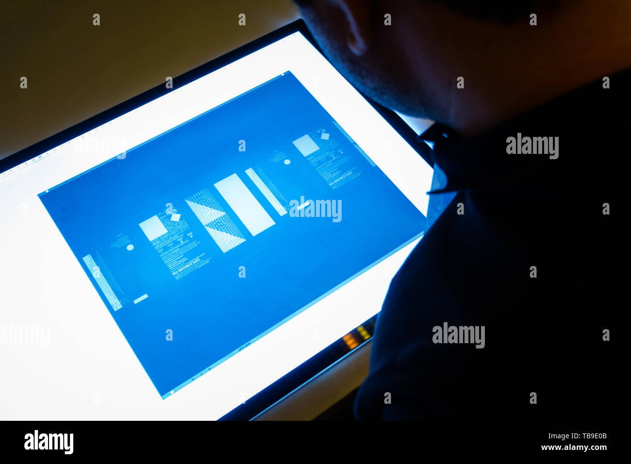 Industrial Screen Printing Equipment Metal Screen Inspection Light