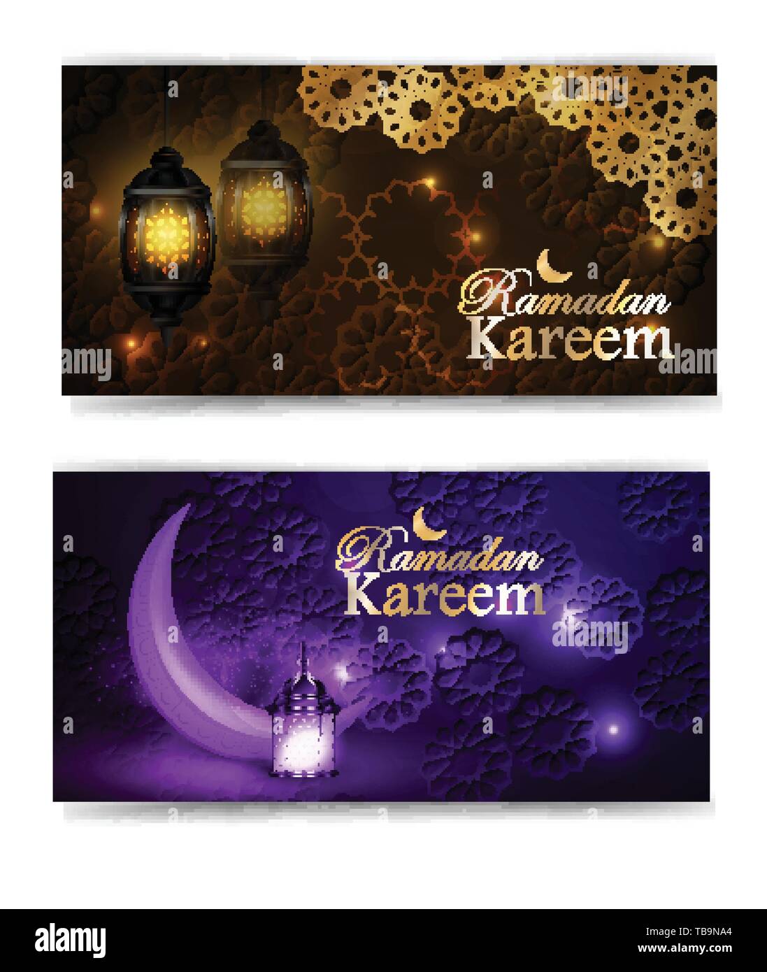 Ramadan Kareem, greeting background vector Stock Vector Image & Art - Alamy